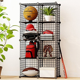Mua Tủ lưới thép lắp ghép đa năng 8 ô (147x76x37 cm)