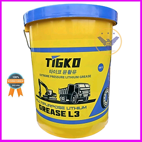 Mỡ bôi trơn chịu nhiệt Tigko Lithium Grease chịu nhiệt 180 độ L3 hoặc L4 xô 15kg