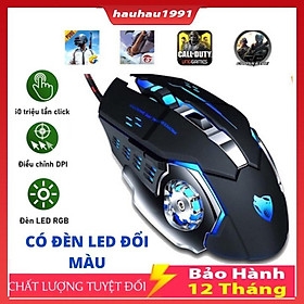 Mua Chuột Máy Tính Có Dây Chuyên GAME PRO Full Led  Chuột Gamming Siêu Nhạy Chỉnh 800 - 3200DPI  Đế Di Kim Loại  BẢO HÀNH