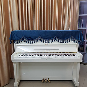 Mua Khăn Phủ đàn nhung xanh tua rua sang trọng