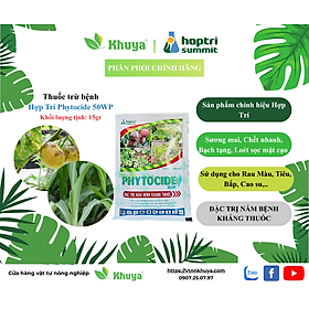 Thuôc trừ bệnh cây Hợp Trí Phytocide 50WP 15gr Sương Mai - Chết Nhanh