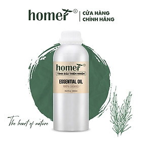 Tinh dầu tràm trà homer 100ml - tinh dầu thiên nhiên nhập khẩu nguyên chất giúp giảm stress, khử khuẩn và xua đuổi côn trùng, sử dụng hiệu quả với máy xông tinh dầu