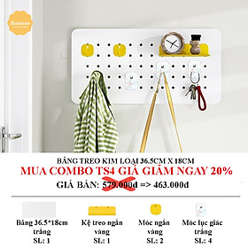 Mua Bảng lỗ Pegboard Dola Home kim loại cao cấp treo tường. Bảng treo trang trí decor nhà cửa  góc làm việc