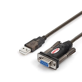 Cáp USB to RS232 âm dài 1.5m Unitek Y-105D Hàng Chính Hãng, Cáp chuyển USB to COM RS232 âm, kết nối máy tính với các thiết bị điều khiển tự động hóa.