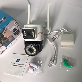 Camera yoosee wifi 2 mắt ngoài trời qpt36 xem 2 màn hình cùng lúc 5.0mpx giám sát ngoài trời chống nước ip66 - hàng chính hãng