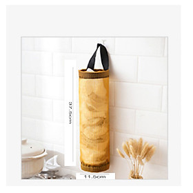 Mua Túi-Giỏ lưới treo tường hướng dọc đựng đồ linh tinh túi nilon giấy vệ sinh giúp tiết kiệm không gian xếp cực gọn khi không sử dụng