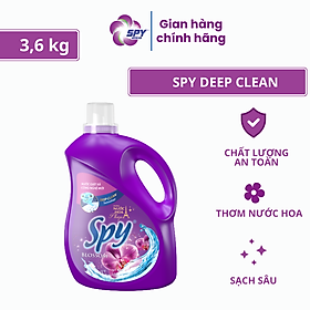 Can nước giặt xả 3,6 kg SPY Deep Clean sạch sâu, thơm lâu giúp làm mềm vải