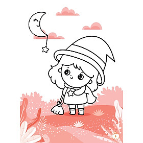 Sách - Tô Màu Diệu Kỳ - Lễ Hội Halloween (Dành Cho Bé Gái Năng Động)