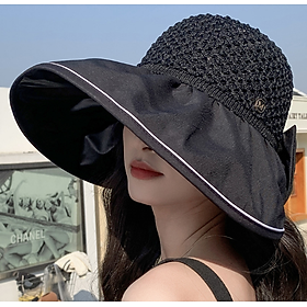 Mũ rộng vành chống nắng chống tia cực tím cao cấp mới, nón nữ đi nắng đi biển thời trang