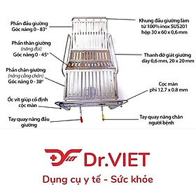 Giường bệnh 2 tay quay nâng đầu nâng chân-Hỗ trợ người bệnh