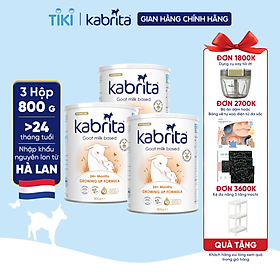 Combo 3 lon Sữa dê Kabrita số 3 cho trẻ trên 24 tháng - Lon 800g