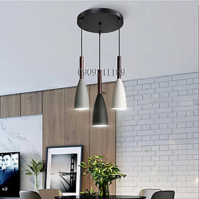 Mua Đèn chùm - đèn thả phòng khách - đèn thả bàn ăn - đèn treo trần trang trí cao cấp PUCA lamp bộ 3 đèn