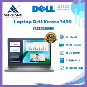 Mua Laptop Dell Vostro 3430 71021669 (Intel Core i5-1335U | 16GB | 512GB | Intel Iris Xe | 14 inch FHD | Win 11 | Office | Xám) - Hàng Chính Hãng - Bảo Hành 12 Tháng