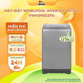 Máy giặt lồng ngang Whirlpool Inverter StainClean 9.5 kg VWVD9502FG - Hàng Chính Hãng