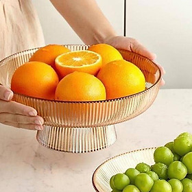Mua KHAY THỦY TINH CAO CẤP CÓ CHÂN ĐỰNG HOA QUẢ BÁNH KẸO VÂN TĂM - ANTH686