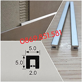 Mua Nẹp nhôm U5 hàng dày 1li  nẹp nhôm chữ U  nẹp u