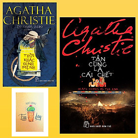 Hình ảnh Combo Agatha Christie : Tận Cùng Là Cái Chết và Thời Khắc Định Mệnh ( Tặng Kèm Sổ Tay Xương Rồng)