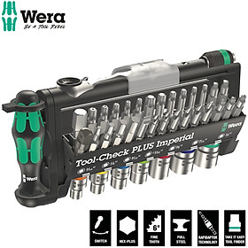 Bộ dụng cụ Wera hệ INCH Tool-Check PLUS Imperial đa năng gồm 39 cái Wera 05056491001