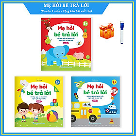 [Download Sách] Mẹ hỏi bé trả lời - Hỏi đáp giúp bé phát triển ngôn ngữ và giao tiếp - Dành cho trẻ 1+ - Tặng kèm 01 bút viết xóa