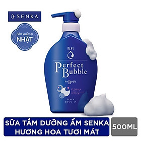 Sữa tắm dưỡng ẩm hương hoa tươi mát Senka Perfect Bubble for Body Floral