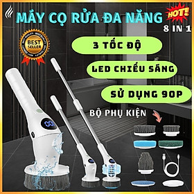 Mua Cây Chà Sàn Nhà Tắm Toilet Bằng Điện Không Dây Thông Minh  Chổi Cọ Nhà Vệ Sinh Bồn Cầu Toilet Không Dây Đa Năng  Bộ Chổi Điện Cọ Rửa Chà Sàn Nhà Vệ Sinh Thông Minh 8 Đầu Thay Thế Tiện Lợi - Hàng chính hãng
