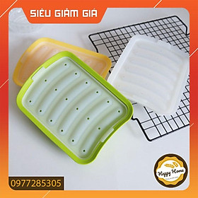Khuôn làm xúc xích silicon 6 ngăn an toàn CHẤT LƯỢNG CAO