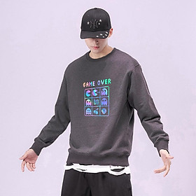 Áo sweater Game Over phản quang unisex nam nữ phong cách hàn quốc form rộng – ST196- babitrendy