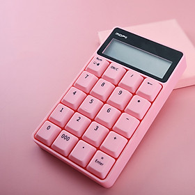 Mofii SK-657 2.4G Wireless Keyboard 20 Keys Numeric Keyboard Portable Calculator with LED Display for Accounting Office