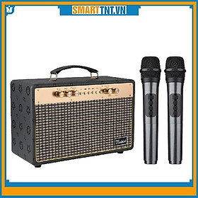 Mua Loa xách tay bluetooth Toweier TW-318 kèm 2 micro không dây hát karaoke mới