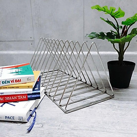 Mua Kệ sách để bàn đa năng hình tam giác - inox 304