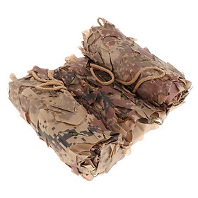 Premium Woodland Camouflage Netting Leaves Shooting Watch Blind Net Tarp Cover