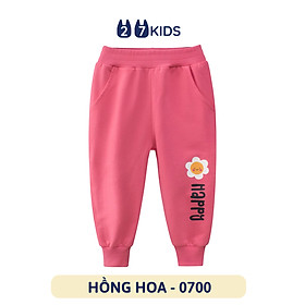 Quần thun dài bé gái 27Kids 27Home Quần thu đông nữ 100% Cotton cho trẻ từ