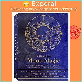 Sách - A Guide to Moon Magic Kit : Harness the Power of the Lunar Cycles with Gui by Aurora Kane (US edition, paperback)