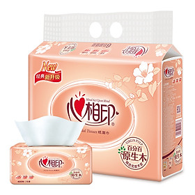 Heart phase printing paper classic series 2 layer 200 pumping tissue paper * 6 package (in the specifications / new and old packaging random delivery) soft pumping