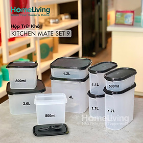 Mua Bộ Trữ Khô Tupperware MM Black Kitchen Mate Set 9
