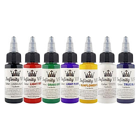 7x 30ml/Bottle Permanent   Pigment Set for Makeup Paint Body Art