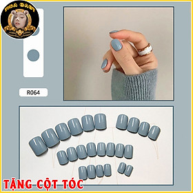 Móng Giả Nail Thời Trang Móng Tay Giả Cao Cấp 24 Móng Họa Tiết Sang Chảnh Hoa Văn Và Đính Đá Màu Đỏ, Nhiều Màu Và Trong Suốt Loại Dài Ngắn Có Keo Dán Sẵn Dễ Sử Dụng Tặng Cột Tóc N66-N67