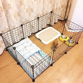 Lưới lắp ghép chuồng quây thú cưng có cửa