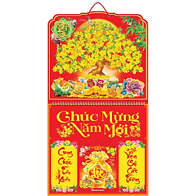 Lịch Tết 2027 - Bìa Lò Xo Bế Nổi Kích Thước 37x70cm Kèm Bloc Đại