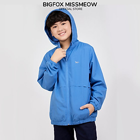 Áo khoác gió trẻ em Bigfox Miss Meow size đại 2 lớp có mũ cho trẻ em, bé trai bé gái thu đông từ 3-11 tuổi 30kg 43kg