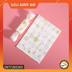 Giấy gói kẹo Nougat SET 100 hình cây thông nô en xinh xắn