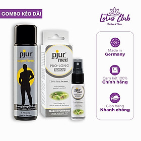 Combo Chất bôi trơn kéo dài pjur SUPERHERO GLIDE & pjur Med PRO-LONG Spray