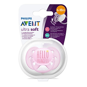 Ty ngậm siêu mềm Philips Avent cho trẻ từ 6-18 tháng tuổi (vỉ 1 núm) SCF529/01