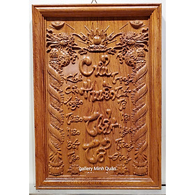 Mua Liễng thờ gia tiên -Cửu Huyền Thất Tổ ( Chế tác bằng gỗ hương liền tấm )