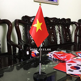 Mua Cờ Để Bàn Đế Inox Kéo lên Xuông Được Dùng trong phòng làm việc  cờ phòng họp