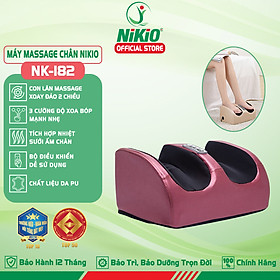 Máy massage lòng bàn chân, matxa bắp chân Nikio NK-182, mát xa bi xoay 360 độ và nhiệt hồng ngoại
