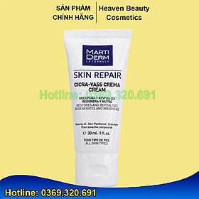 Kem Dưỡng Marti.Derm Skin Repair Cicra Vass Cream Tái Tạo & Phục Hồi Da Nhạy Cảm