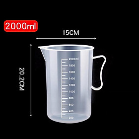 Mua Ca đong nhựa có vạch chia định lượng 1000ml 2000ml 3000ml 5000ml