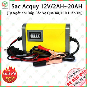 Sạc Bình Ắc Quy KhoNCC Hàng Chính Hãng - Điện áp 12V2A dòng 2~20Ah - Cho Cả Bình Khô Hoặc Nước Của Xe Máy, Ôtô - KDHS-SAQXM