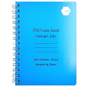 Sổ Lò Xo IRO Notebook Motto A6 100 Trang IRCN105-BL